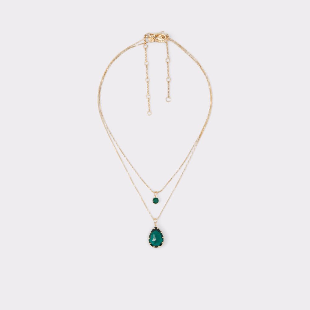 Collier Aldo Beauceronee Vert Foncé Femme | YWBX-33100617