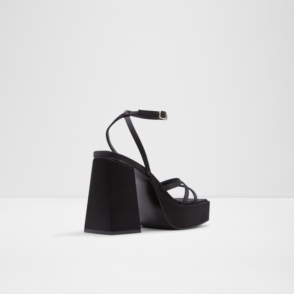 Chaussures Plateforme Aldo Landabriver Lanières Talons Sandal - Plateforme Noir Femme | TMNM-48753695