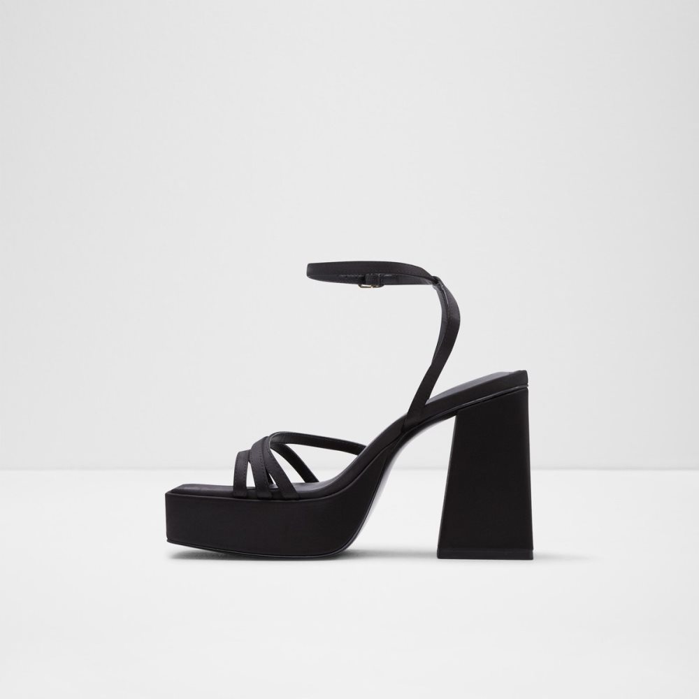 Chaussures Plateforme Aldo Landabriver Lanières Talons Sandal - Plateforme Noir Femme | TMNM-48753695