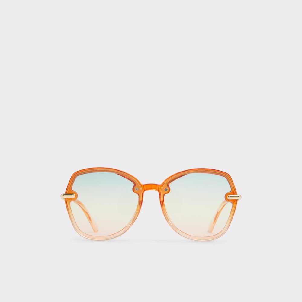 Lunettes de Soleil Aldo Cortegaca Round Orange Clair Femme | YWWC-49897128