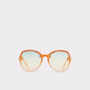 Lunettes de Soleil Aldo Cortegaca Round Orange Clair Femme | YWWC-49897128