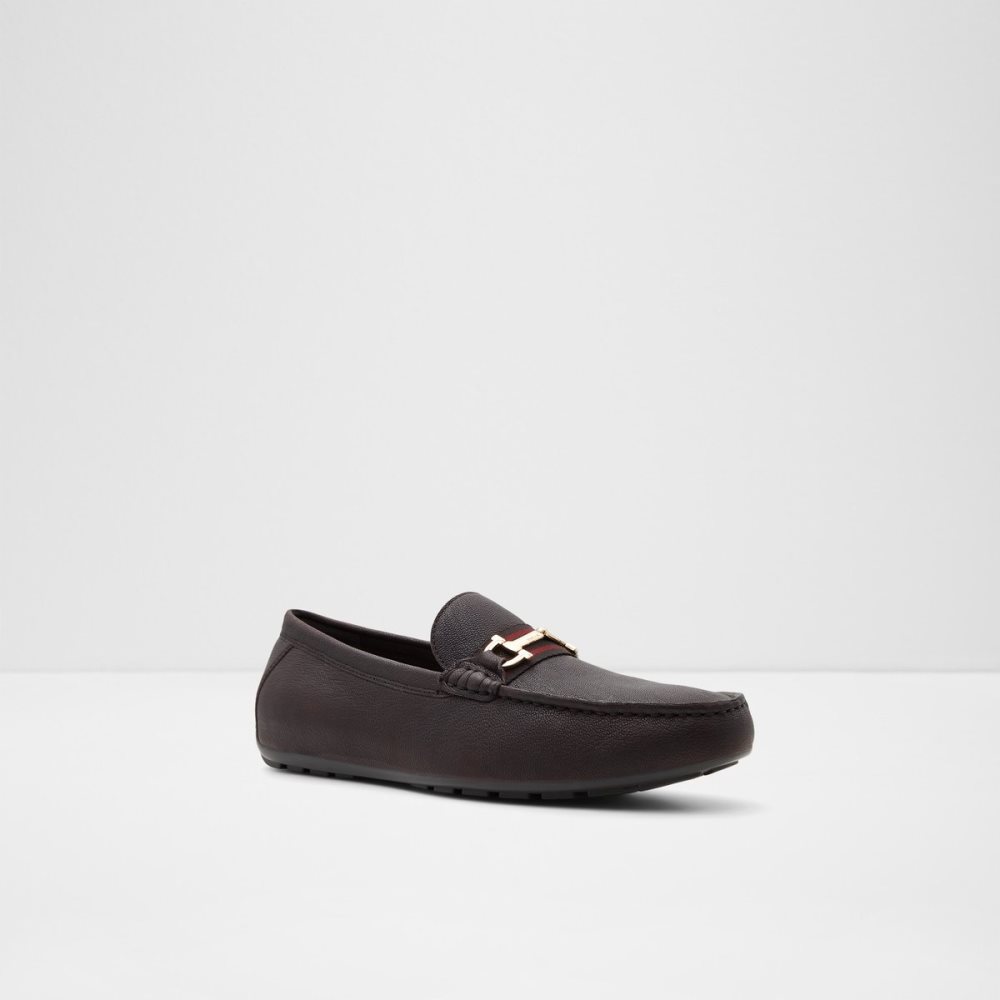 Chaussures Casual Aldo Fangio Driving Marron Foncé Homme | PHGZ-01286093