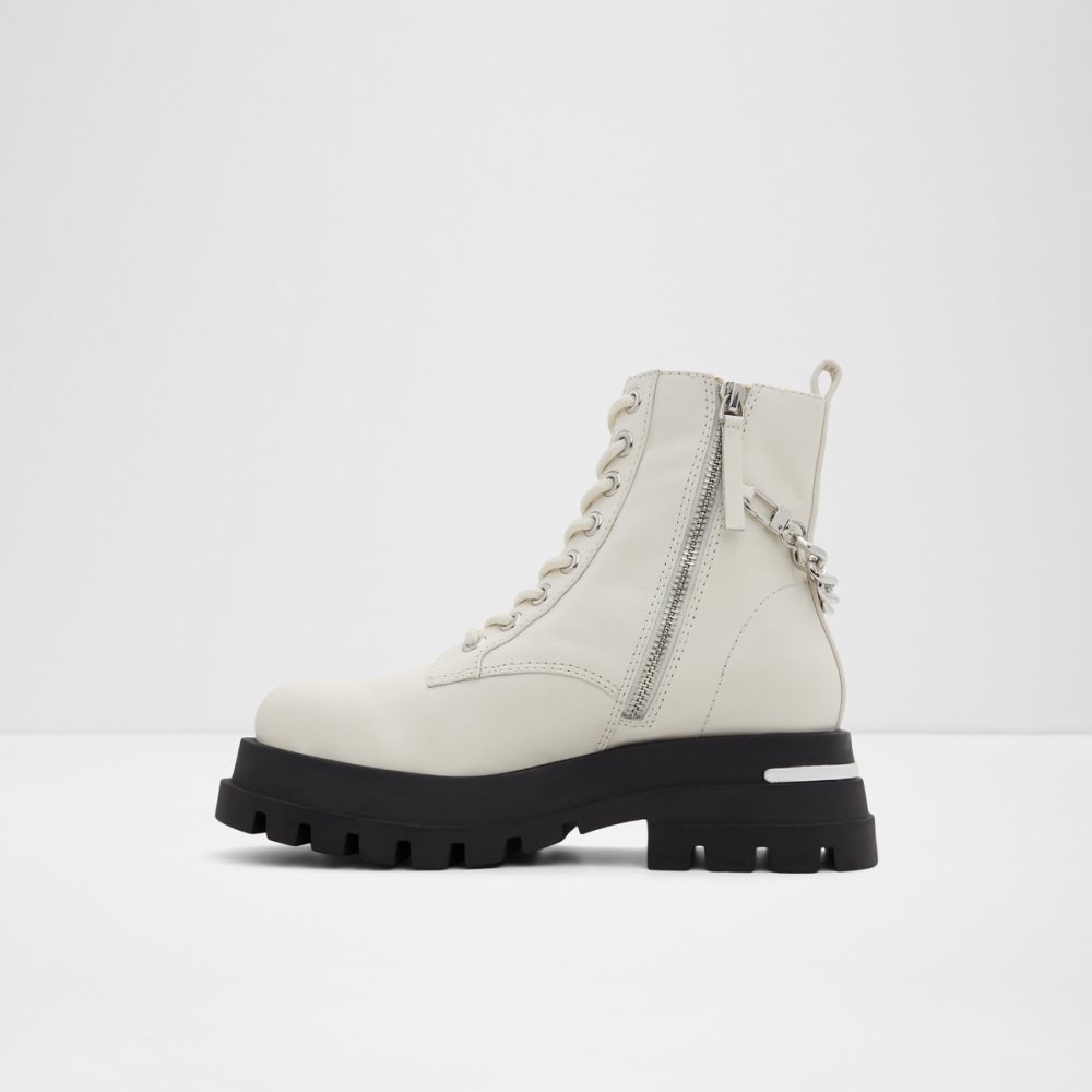 Bottes de combat Aldo Grandeur - Lug Sole Blanche Femme | MYYX-80599538