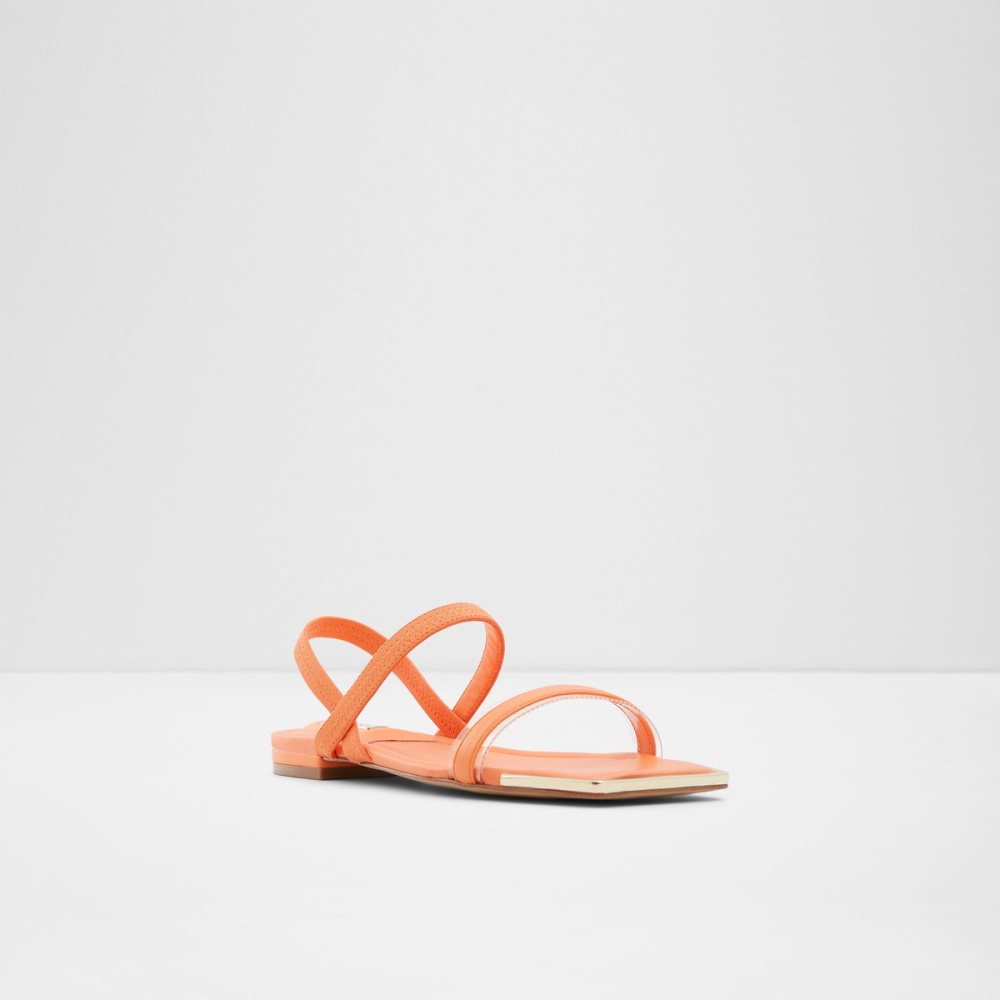 Sandales Aldo Wiciratha Lanières Plates Sandal Orange Clair Femme | KTYN-52499023