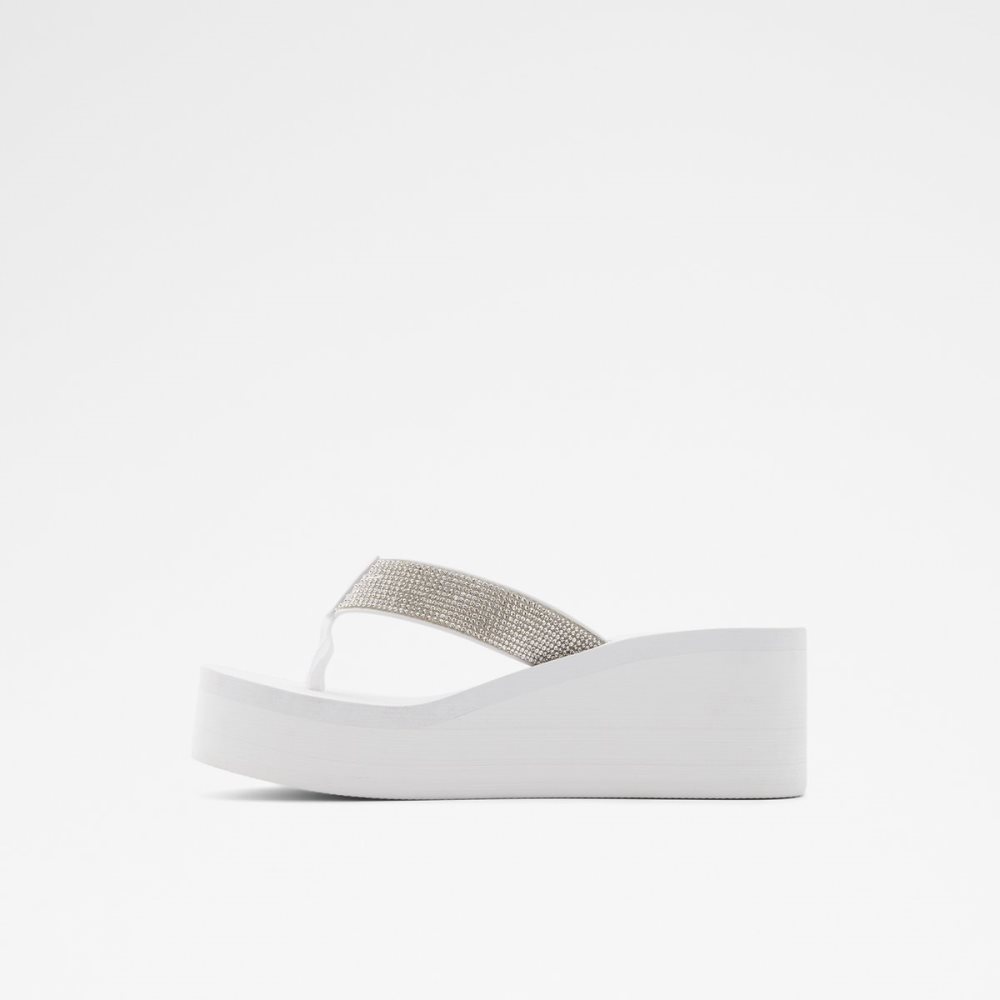 Sandales Aldo Chima Flip Flops Blanche Femme | TNSB-07676954