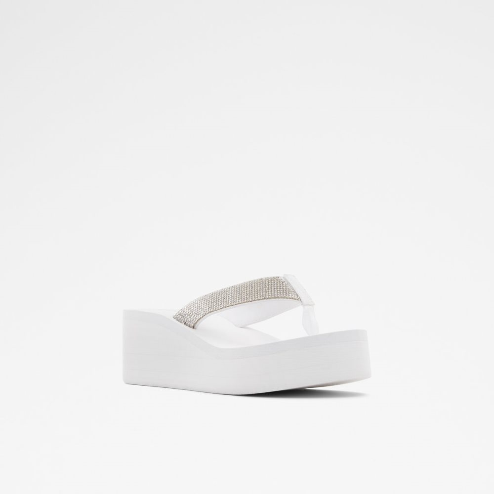 Sandales Aldo Chima Flip Flops Blanche Femme | TNSB-07676954