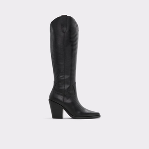 Bottes Hautes Aldo Nevada Western Knee-hign Noir Femme | IENA-49827072