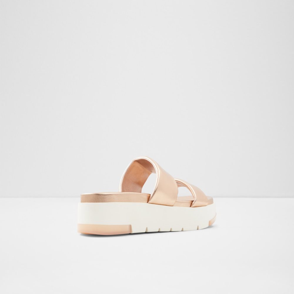 Sandales Aldo Cirea Wedge Sandal - Flatform Rose Doré Femme | ZGRB-24575359