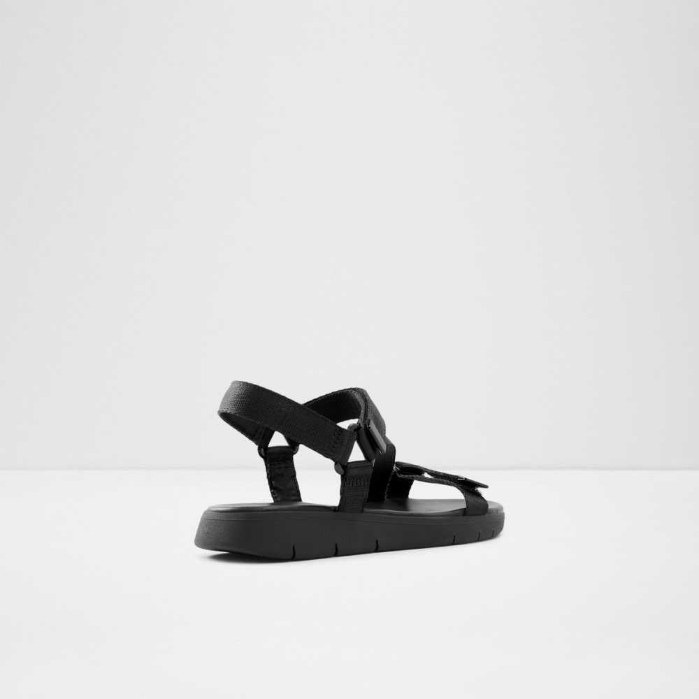 Sandales Aldo Eoweniel Lanières Plates Sandal Noir Femme | JUAB-36235930