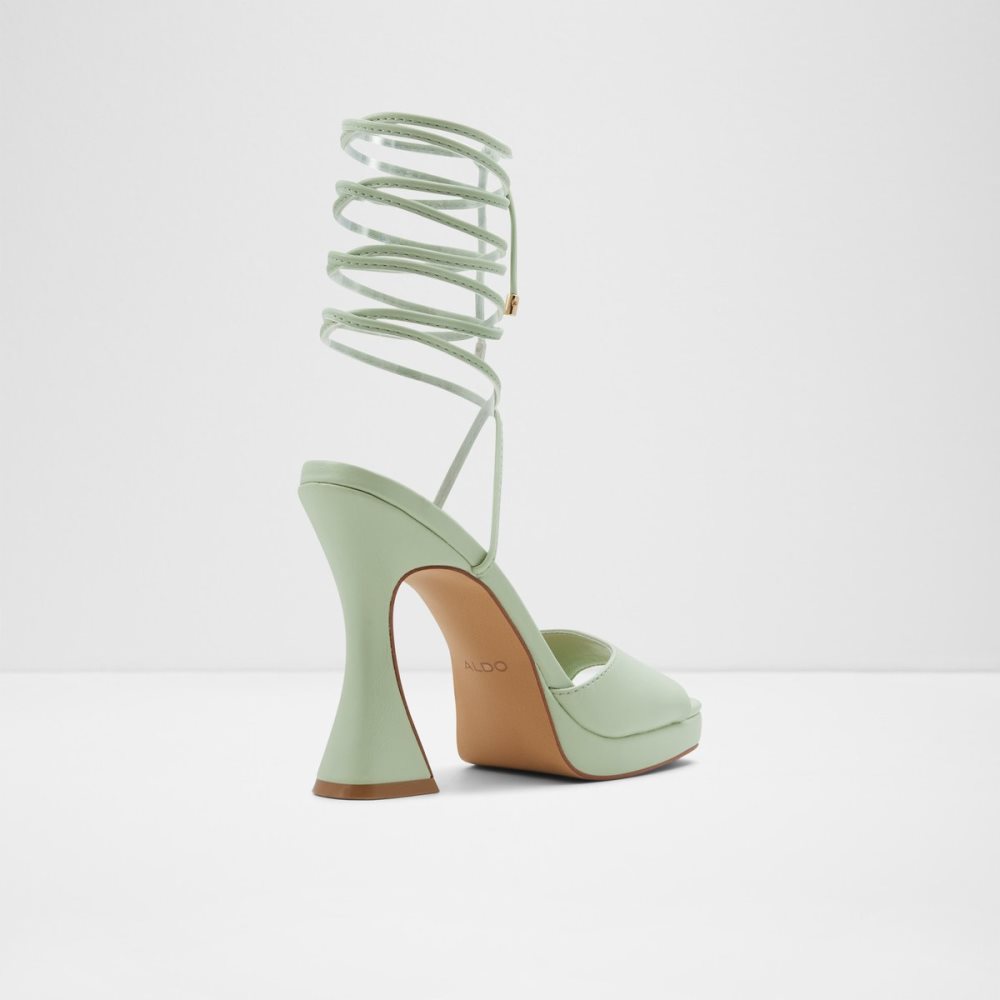 Talon Bloc Aldo Daphnee High Sandal - Vert Clair Femme | LDMC-74061831