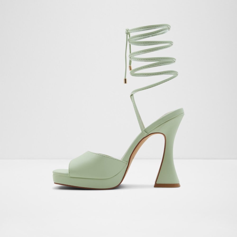 Talon Bloc Aldo Daphnee High Sandal - Vert Clair Femme | LDMC-74061831