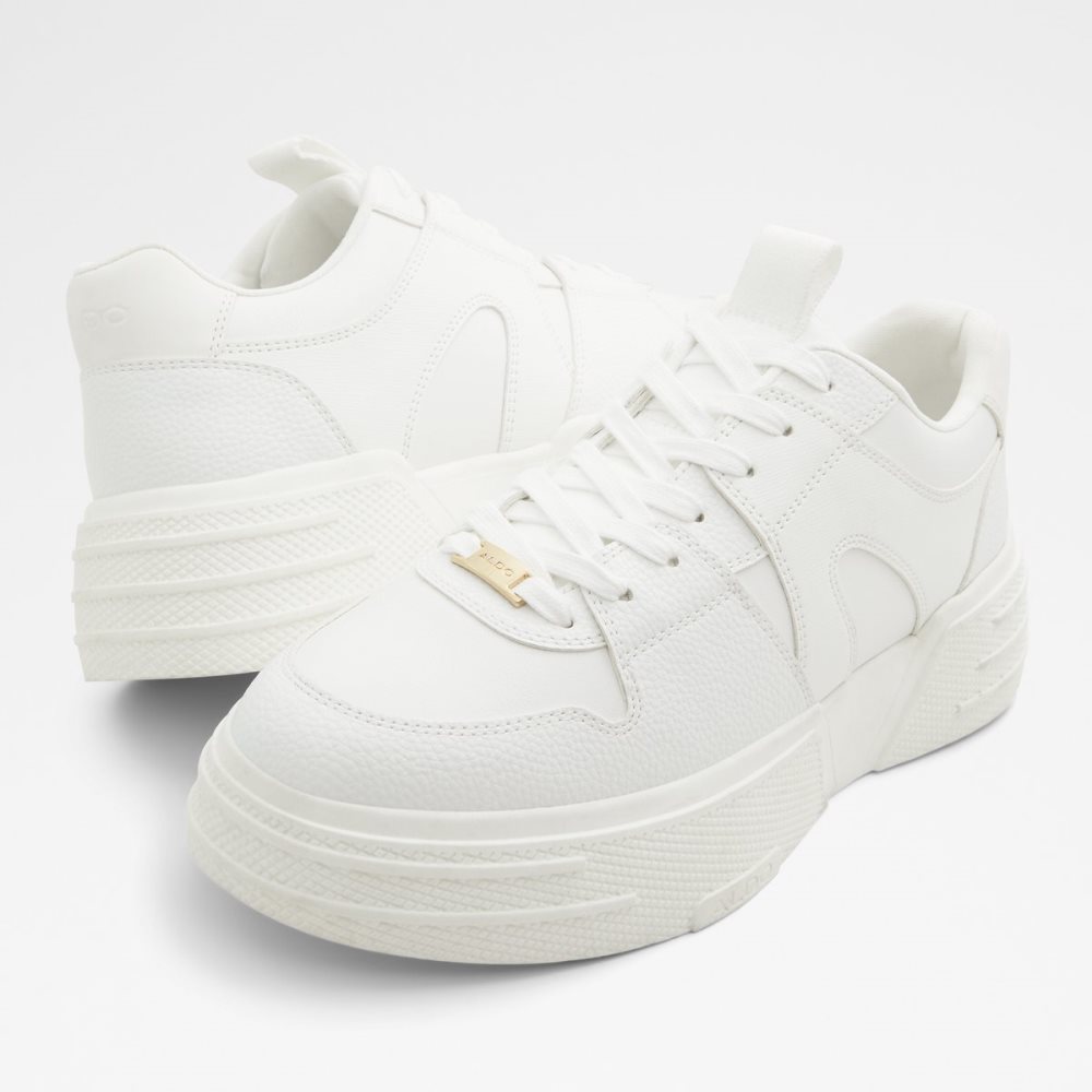 Baskets Aldo Zeus Low Top - Lug Sole Blanche Homme | AIWL-09294335