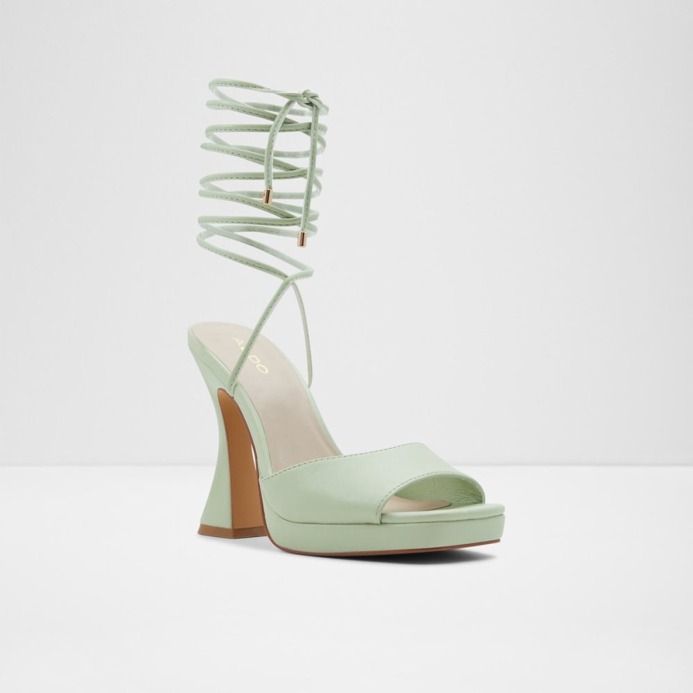 Talon Bloc Aldo Daphnee High Sandal - Vert Clair Femme | LDMC-74061831