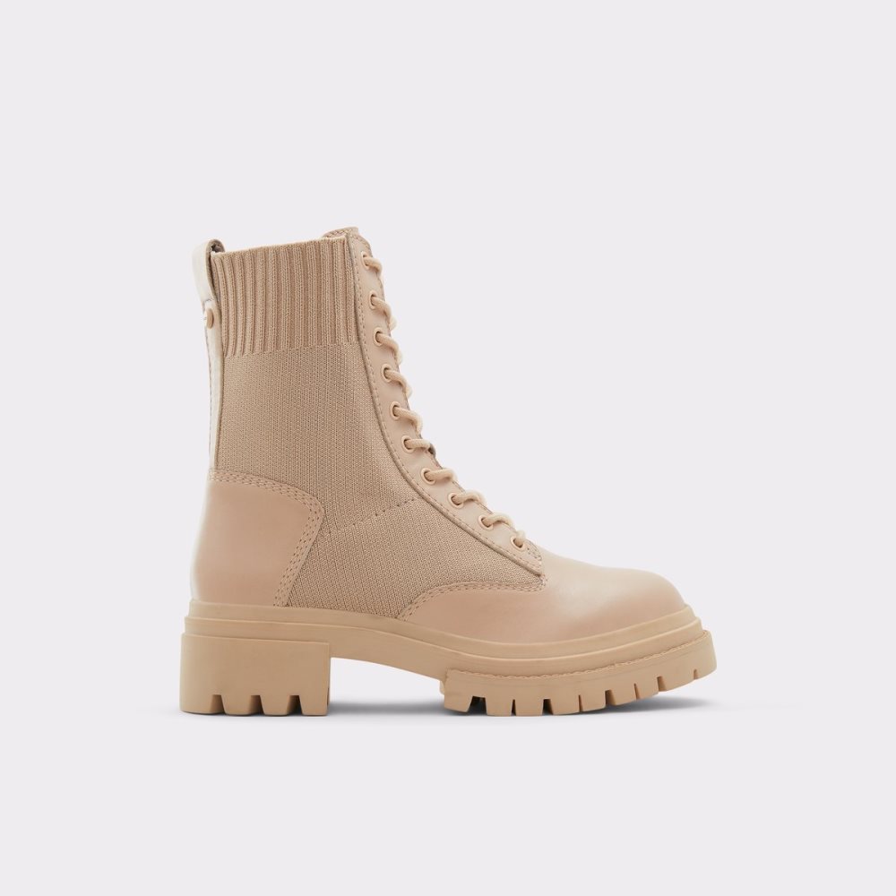 Bottes de combat Aldo Reflow - Lug Sole Beige Femme | GYNE-88998459