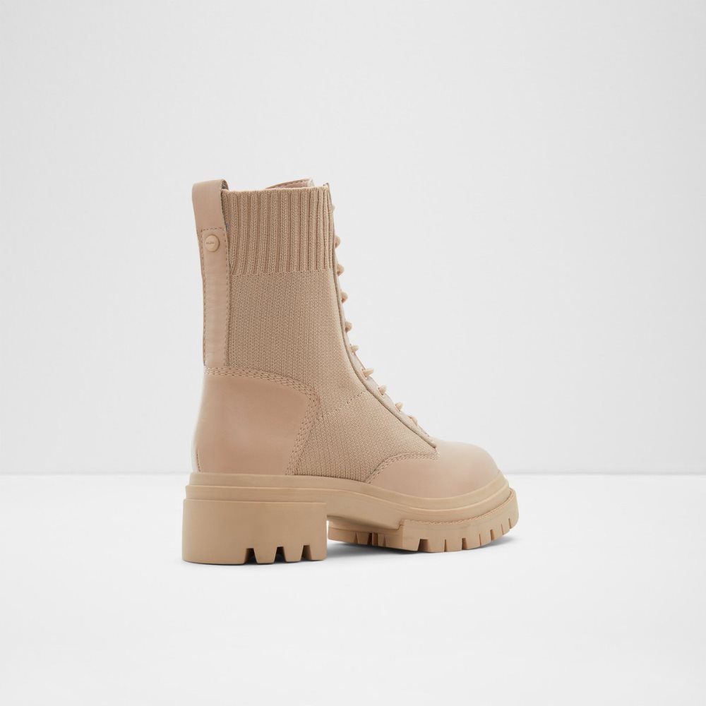 Bottes de combat Aldo Reflow - Lug Sole Beige Femme | GYNE-88998459