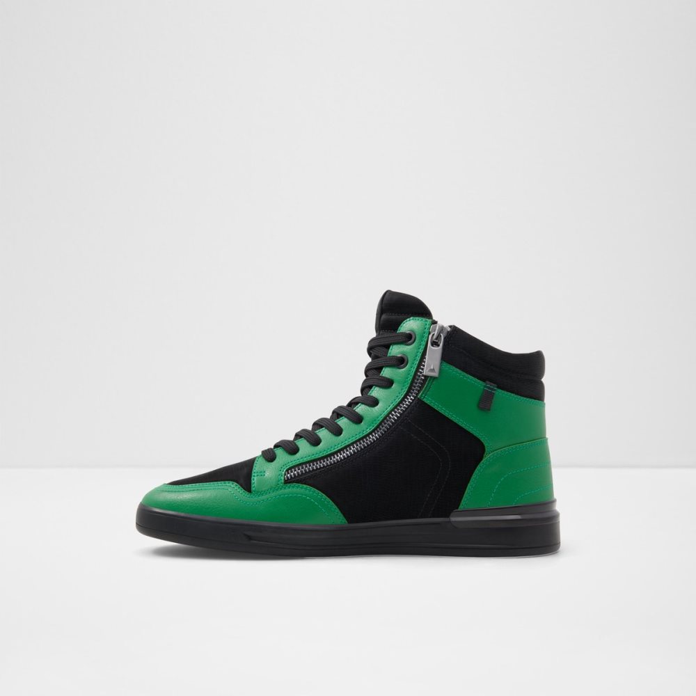 Baskets Aldo Popgrand High Top - Cup Sole Vert Homme | XQIC-65053121