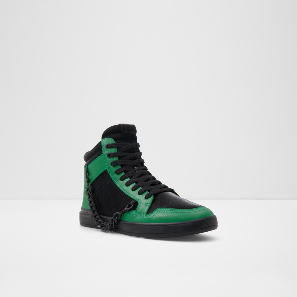 Baskets Aldo Popgrand High Top - Cup Sole Vert Homme | XQIC-65053121