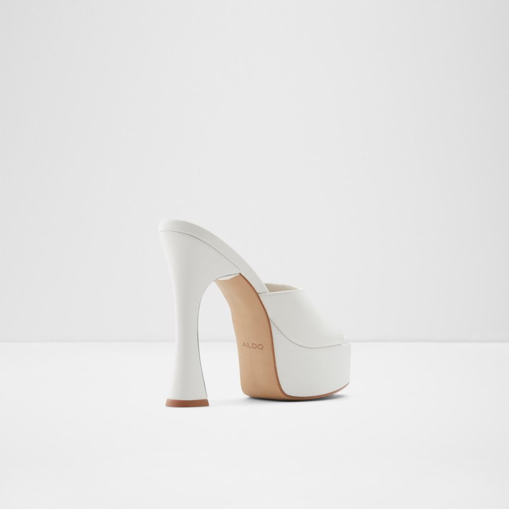 Chaussures Plateforme Aldo Faraah High Sandal - Blanche Femme | FUDL-96597281