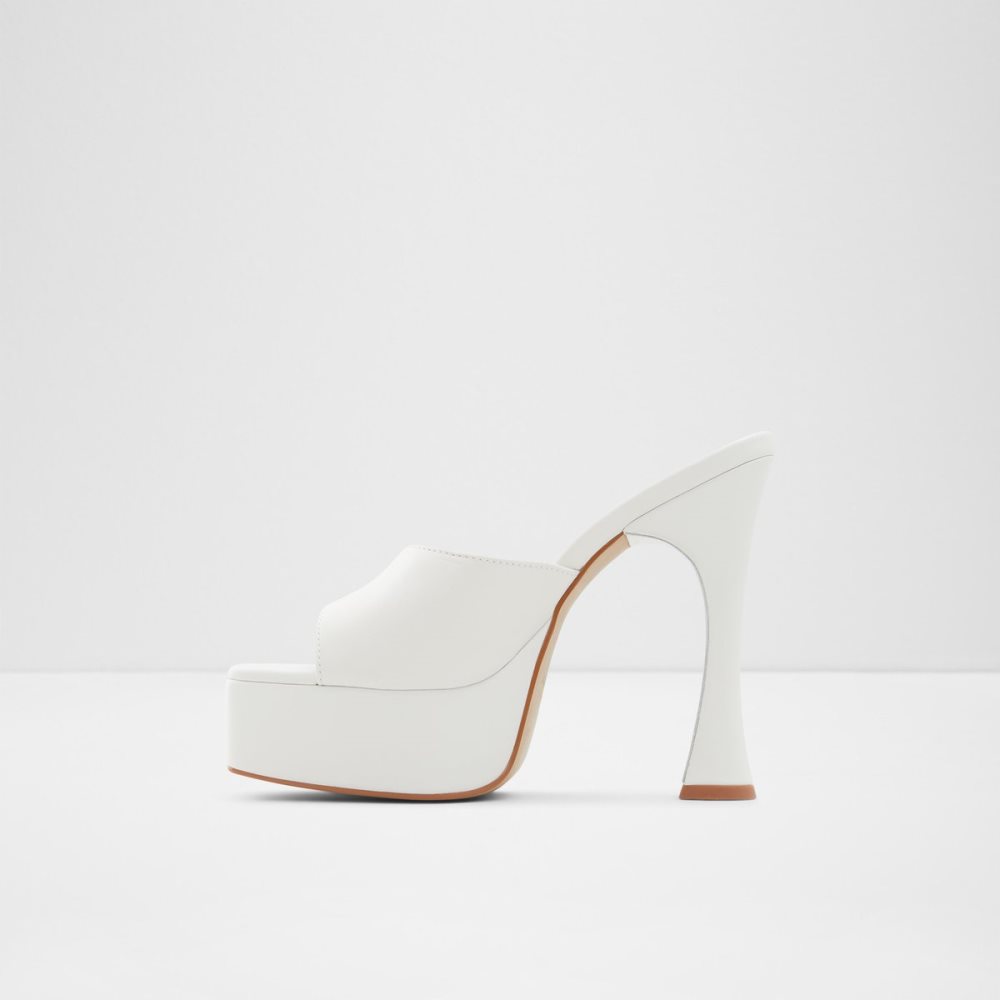 Chaussures Plateforme Aldo Faraah High Sandal - Blanche Femme | FUDL-96597281