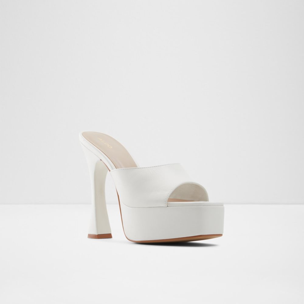 Chaussures Plateforme Aldo Faraah High Sandal - Blanche Femme | FUDL-96597281