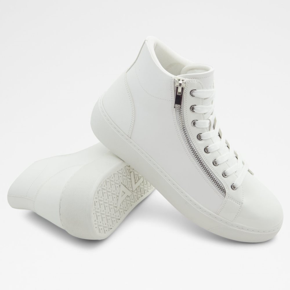 Baskets Aldo Alpha High Top - Cup Sole Blanche Homme | LEKT-12699533