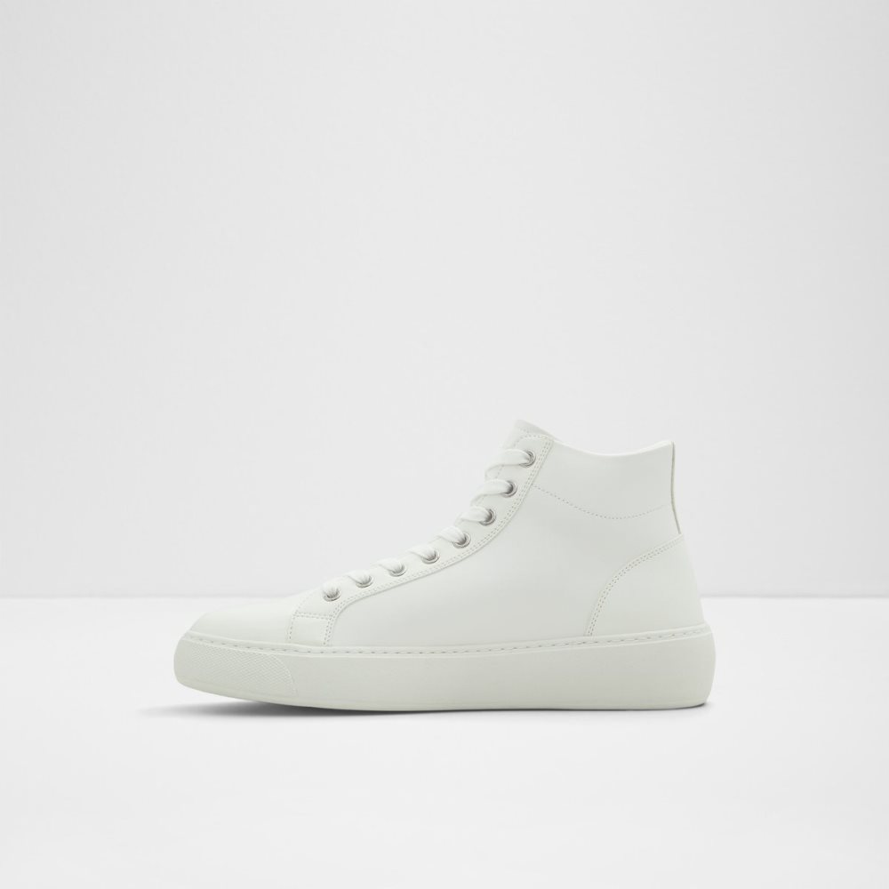 Baskets Aldo Alpha High Top - Cup Sole Blanche Homme | LEKT-12699533