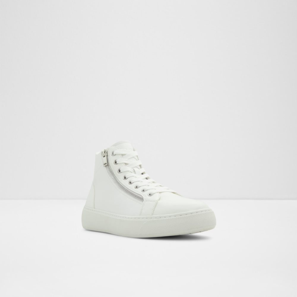 Baskets Aldo Alpha High Top - Cup Sole Blanche Homme | LEKT-12699533