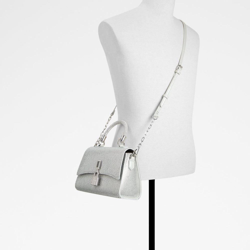 Sac Clutch Aldo Blinggyx Top Handle Argent Femme | FYXV-81147266