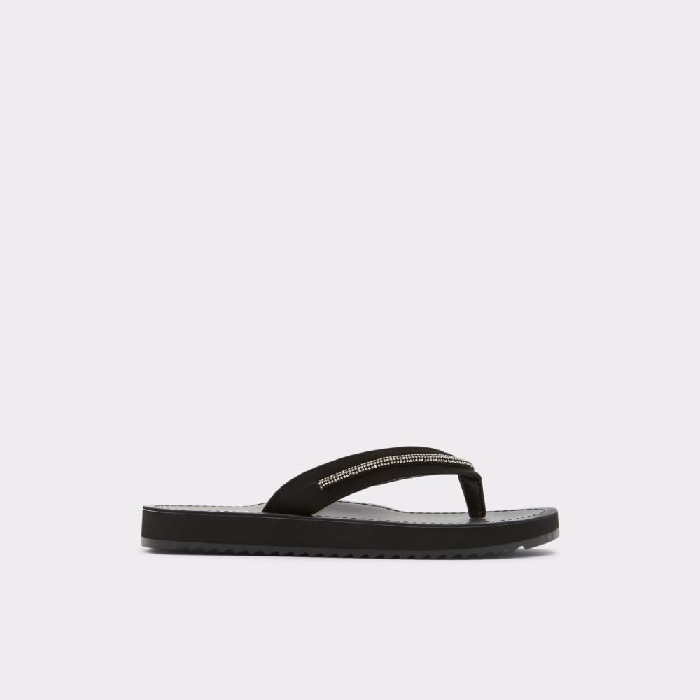 Sandales Aldo Polo Flip Flops Noir Femme | RDKD-88019090