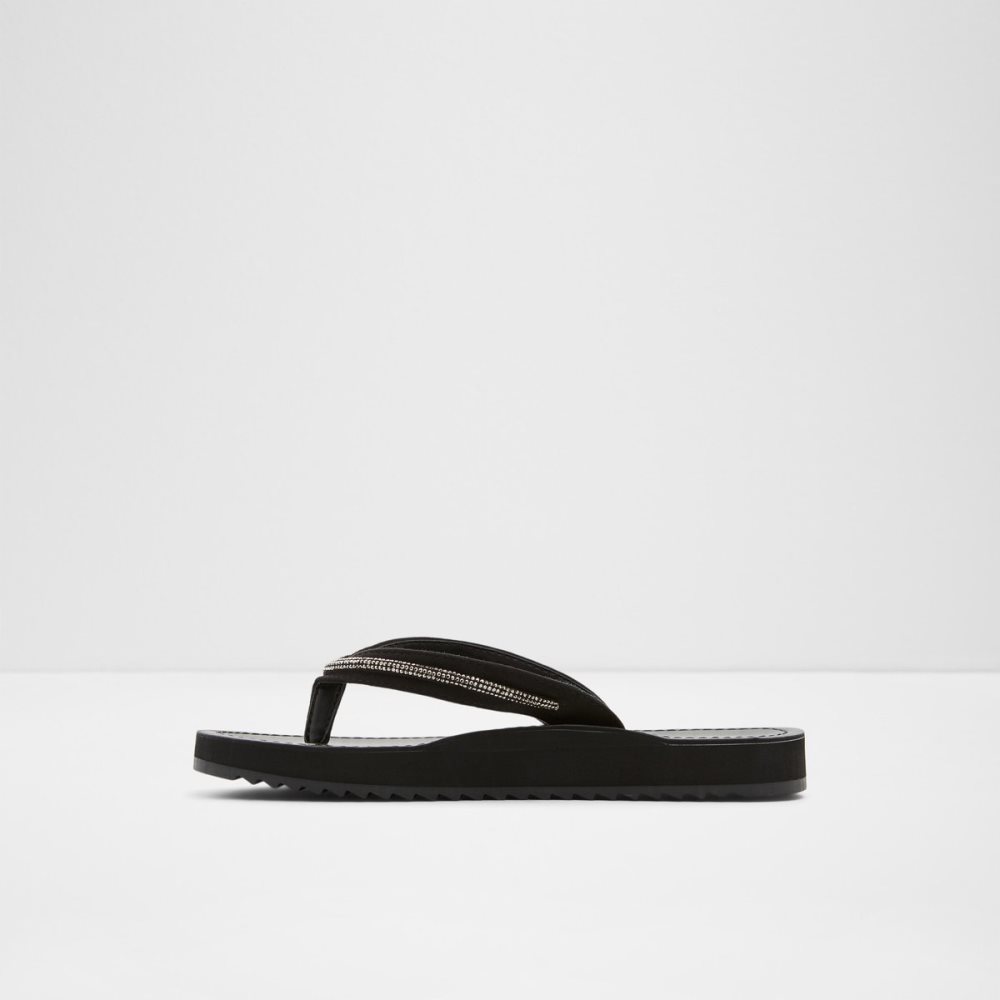 Sandales Aldo Polo Flip Flops Noir Femme | RDKD-88019090