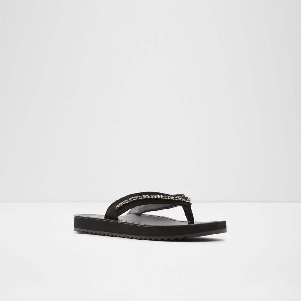 Sandales Aldo Polo Flip Flops Noir Femme | RDKD-88019090